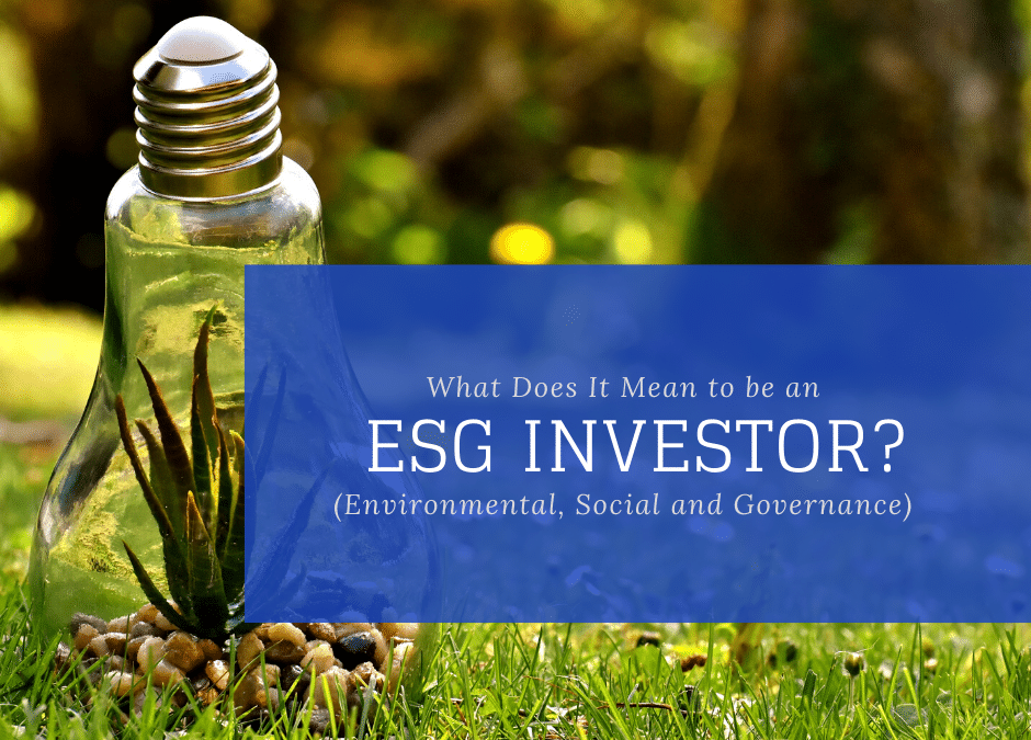 What Does it Mean to Be an ESG Investor?